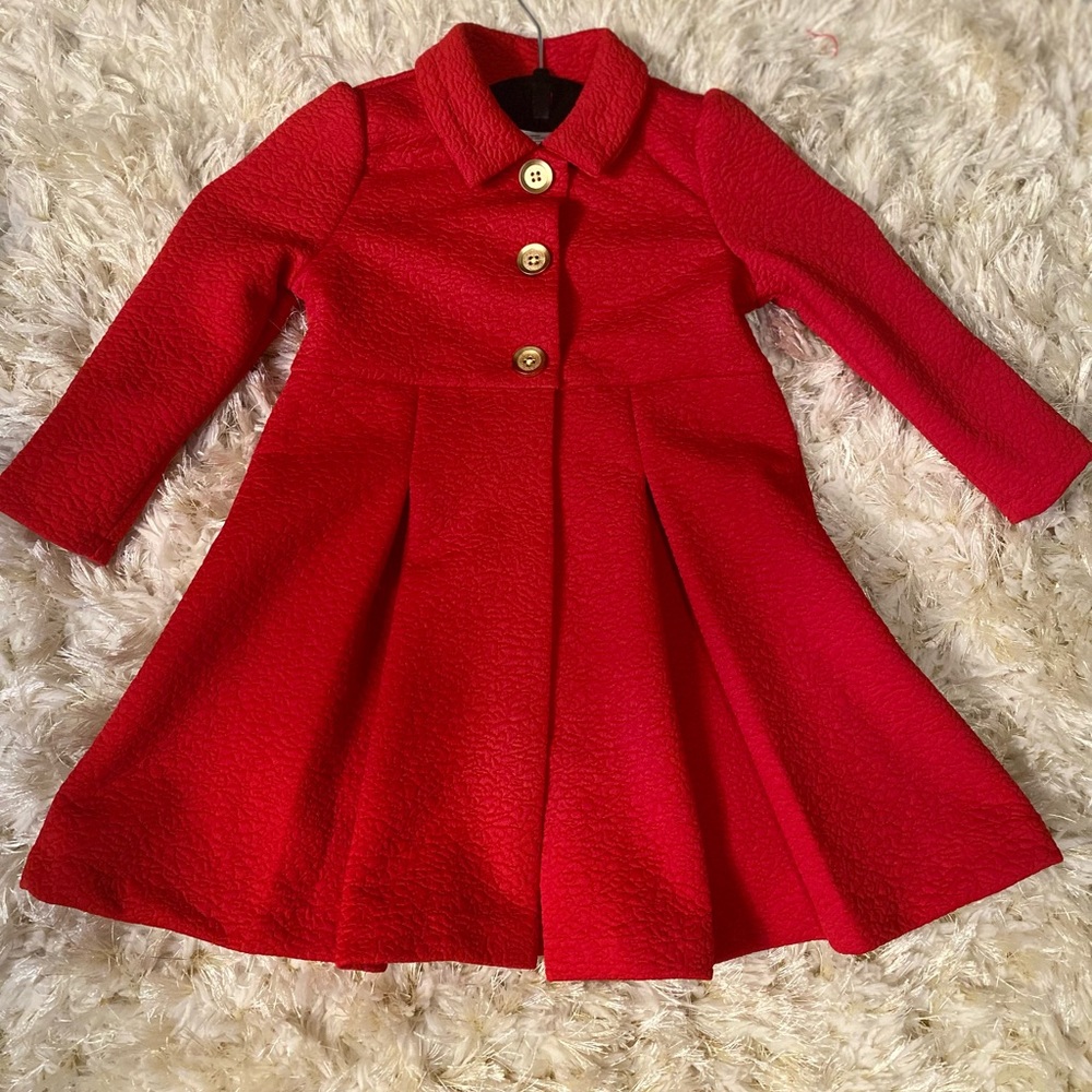 Bonnie Jean adorable coat 3T Polyester, Spandex 
Machine wash cold gentle cycle